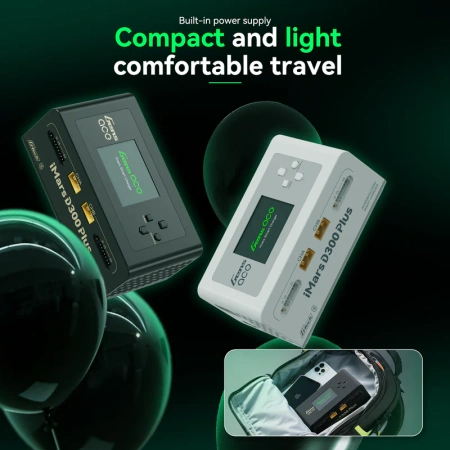 Ładowarka Procesorowa Gens Ace iMars D300 Plus Smart Charger Dual-Channel G-Tech AC/DC 300W/700W Dwukanałowa Czarna | GEA300WPLUS-EB