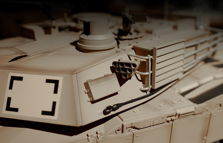 Czołg Zdalnie Sterowany U.S. M1A2 Abrams 1:16 RTR 2,4Ghz Model RC | 3918-1B HENG LONG