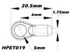 Snap kulowy 5,0mm M2,0 (6 szt.) - HPET019 Xtreme