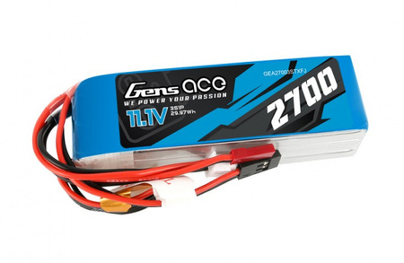 Pakiet LiPo 2700mAh 11,1V 3S 5C (do nadajnika TX FUTABA) - GENS ACE