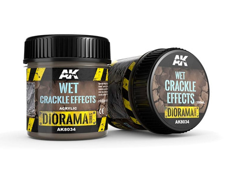 Akrylowa imitacja mokrej popękanej ziemi (Wet Crackle Effects) 100ml | AK8034