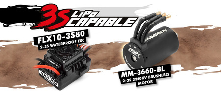 Maverick Quantum XT Flux 80A Stadium Truck 4WD 1/10 (srebrny) | 150208 HPI