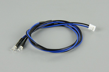 Proste Oświetlenie LED - Niebieskie (2 DIODY 3mm) - QS1101140BL