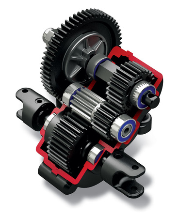 TRAXXAS E-REVO 1/16 Czerwono-niebieski | 71054-8-RBLU