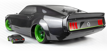 1969 Ford Mustang RTR-X Nano TTR Table Top Racer 1/64 Samochód Zdalnie Sterowany Model RC | 160980 HPI RACING