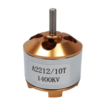 Silnik Bezszczotkowy A2212 10T 1400KV 2-3S 180W 16A Wał 3,17mm Ciąg 940g