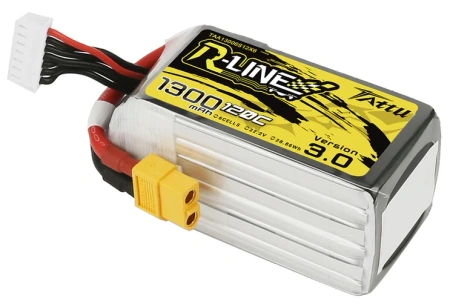 Akumulator LiPo 1300mAh 22,2V 120C 6S1P XT60 R-Line Version 3.0 | TAA13006S12X6 TATTU