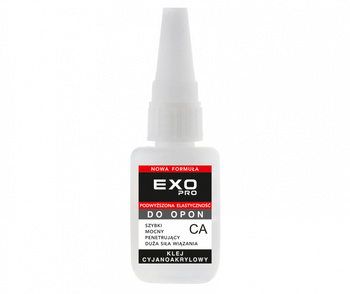 Klej cyjanoakrylowy (CA) - do gumy (20g) | EXO