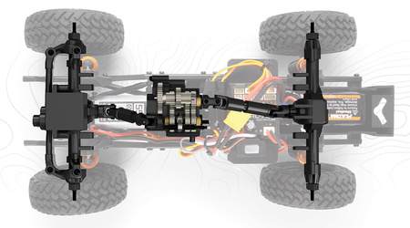 Venture18 U4 Ford Bronco 4400 RTR 4WD 2,4GHz LED 1:18 Crawler Żółty Samochód Zdalnie Sterowany Model RC | 160804 HPI RACING