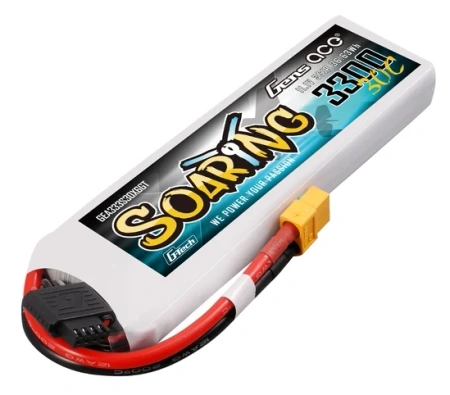 Gens ace G-Tech Soaring 3300mAh 11.1V 30C 3S1P Lipo Battery Pack with XT90 plug