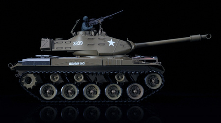 Czołg Zdalnie Sterowany U.S. M41A3 Walker Bulldog Light Tank 1:16 RTR 2,4Ghz Model RC | 3839-1B HENG LONG