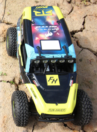 Venture18 U4 Ford Bronco 4400 RTR 4WD 2,4GHz LED 1:18 Crawler Żółty Samochód Zdalnie Sterowany Model RC | 160804 HPI RACING