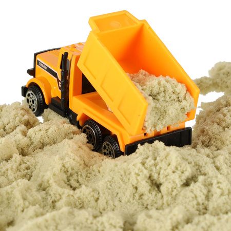 Zestaw maszyn budowlanych - betoniarka, wózek widłowy, koparka, spychacz, wywrotka, walec (6szt.)