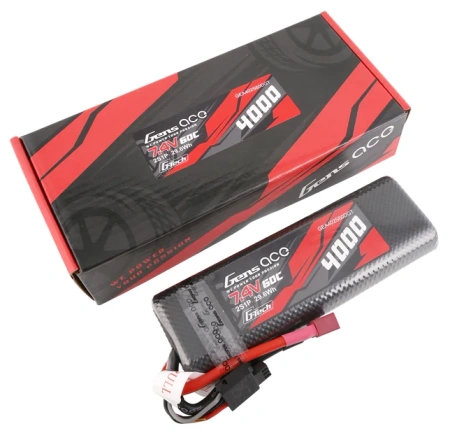 Akumulator LiPo 4000mAh 7,4V 60C 2S1P Dean-T G-Tech Hardcase | GEA402S60DGT GENS ACE