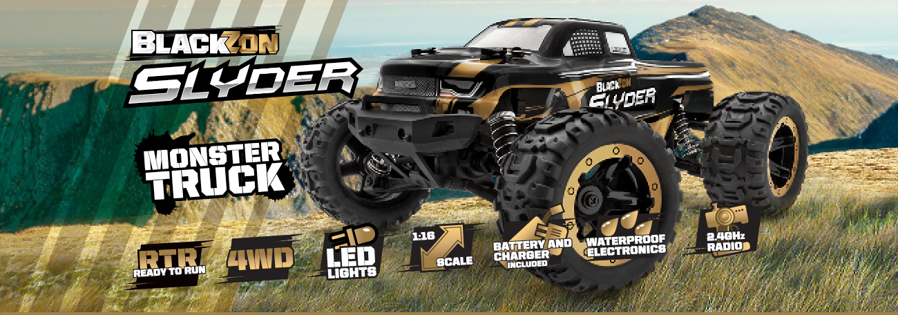 BlackZon Slyder MT Monster Truck 1/16 4WD Zielony Samochód Zdalnie Sterowany Model RC | 540100 pol_pl_BlackZon-Slyder-MT-1-16-4WD-RTR-LED-zielony-540100-1014773_11