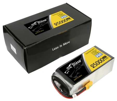 Akumulator LiPo 25000mAh 22,8V 10C 6S1P XT90 HV High Voltage | TAA25K6S10XT9 TATTU