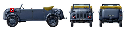 German Steyr type 1500A Kommandeurwagen 1:48 | Tamiya 32553