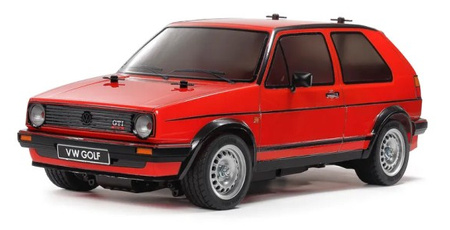 Tamiya VW Volkswagen Golf II GTI 16V MB-01 2WD KIT 1:10 Samochód Zdalnie Sterowany do Złożenia Czerwony | TA-47516