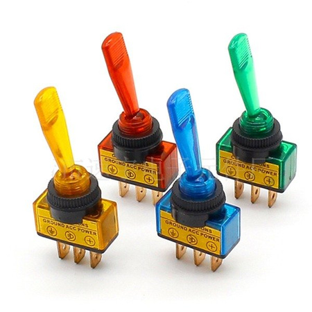 Przełącznik dźwigniowy 20A 12V (niebieski) | 12453