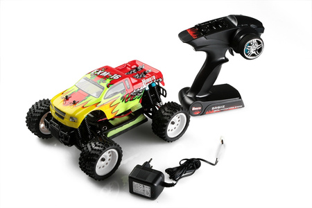 Monster Truck 1:16 EXM-16 Electric 4WD RTR 2,4 GHz (czerwony) - HIMOTO