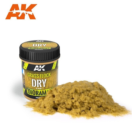 Trawa w posypce (Grass Flock Dry 2mm) 250ml | AK8223