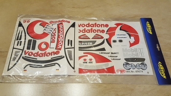 Naklejki do Mercedes Benz CLK Vodafone DTM 1:10 - 69074 Carson