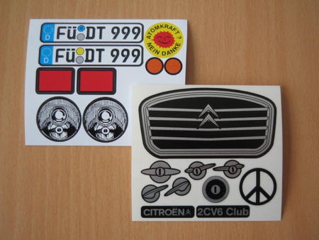 Karoseria 1:10 Citroen 2CV - Carson 13162