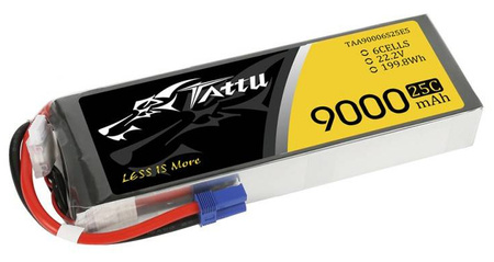 Akumulator LiPo 9000mAh 22,2V 25C 6S1P EC5 | TAA90006S25E5 TATTU