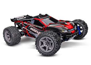 Traxxas Rustler 4X4 BL-2S 1:10 4WD Czerwony Samochód Zdalnie Sterowany Model RC | 67164-4-RED