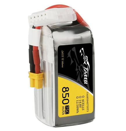 Akumulator LiPo 850mAh 14,8V 75C 4S1P XT30 | TAA8504S75XT3 TATTU