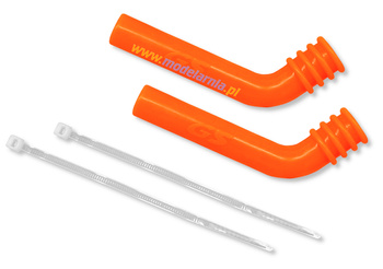 Silikonowa rurka wydechu 8mm 2szt. (różne kolory) | GSC-P21 GS RACING