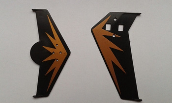 TopHeli TH6400-33K - stateczniki komplet czarne