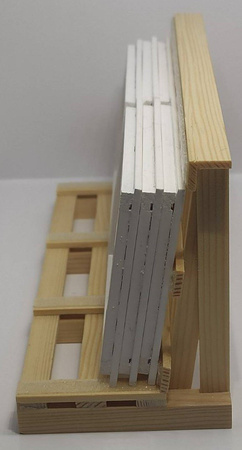 Paleta do transportu okien (1:14) - białe | EPF001 TINY LOGISTICS