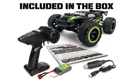 BlackZon Slyder Turbo Brushless ST Stadium Truck 1/16 4WD Bezszczotkowy Niebieski Samochód Zdalnie Sterowany Model RC | 540215