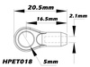 Snap kulowy 5,0mm M2,5 (6 szt.) - HPET018 Xtreme