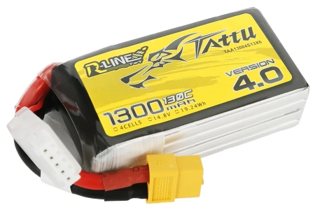 Akumulator LiPo 1300mAh 14,8V 130C 4S1P XT60 R-Line Version 4.0 | TAA13004S13X6 TATTU