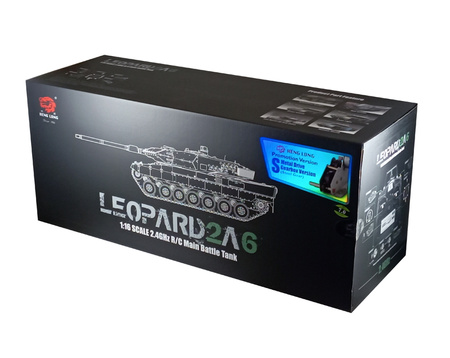 Czołg Zdalnie Sterowany German Leopard II A6 1:16 RTR 2,4Ghz Model RC | 3889-1B HENG LONG