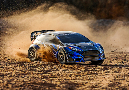 Traxxas Ford Fiesta ST Rally BL-2S 4X4 1:10 Niebieski Samochód Zdalnie Sterowany Model RC | 74154-4-BLUE
