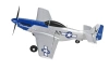 Mini Mustang P51D Scaled Warbird Airplane niebieski RTF (450mm) | TOP097B01 TOP RC HOBBY