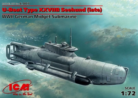 U-Boat XXVIIIb Seehund 1:72 | S007 ICM
