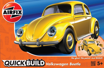 VW Beetle Yellow (Quickbuild) | Airfix J6023