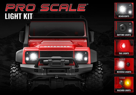 Oświetlenie LED - TRX-4M Defender Pro Scale | Traxxas 9784