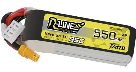 Akumulator LiPo 550mAh 11,1V 95C 3S1P XT30 R-Line Version 1.0 | TAA5503S95XT3 TATTU