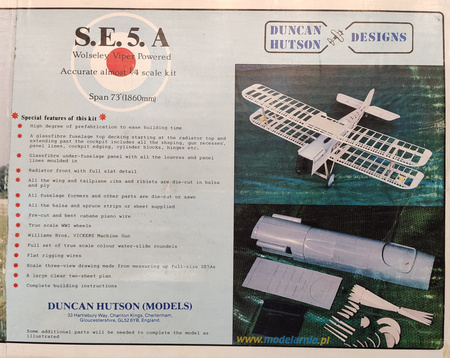 S.E.5A KIT - 1860mm | DUNCAN HUTSON