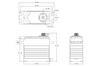 Serwo Cyfrowe SRT Digital Servo BHX9 Brushless HiVolt 75kg/cm 0,10s/60° 6-8,4V | SRT-BHX9