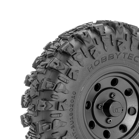 Koła 1/10 Crawler Climber Black (2szt.) | HT-SU1802011 HOBBYTECH