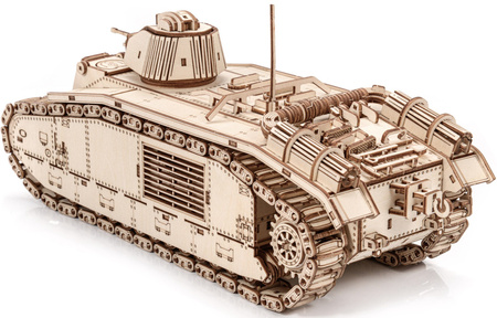 Little Story Drewniane Puzzle Model 3D Czołg Char B1 World of Tanks 29x11x13cm | WOT06