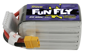 Akumulator LiPo 1550mAh 22,2V 100C 6S1P XT60 FunFly | TAA15506S10X6 TATTU