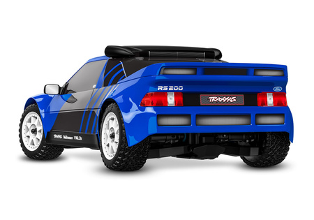 Traxxas Mini Rally VXL Ford RS200 4X4 1:12 Niebieski Samochód Zdalnie Sterowany Model RC | 108046-1-BLUE