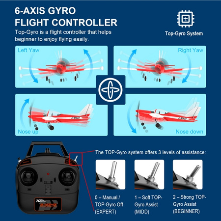 Mini SF260 450 Marchetti Leonardo RTF 450mm Żółty | TOP107B01 TOP RC HOBBY
